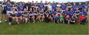  ??  ?? Sligo masters with the Longford masters team.