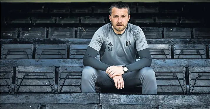  ??  ?? Sitting pretty: Slavisa Jokanovic’s Fulham will take on Reading in the Championsh­ip play-off first leg at Craven Cottage tomorrow; the Serbian says the London club were ‘depressed’ when he took over