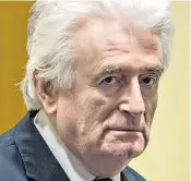  ??  ?? Radovan Karadžić, the former political leader of Bosnia’s Serbs