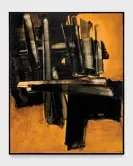  ?? ?? Peinture, from 1963 by Soulages. Photograph: Courtesy of Lévy Gorvy Dayan