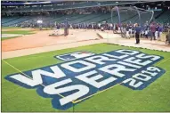  ?? Ap-matt Slocum ?? Houston Astros take batting practice for baseball’s World Series on Monday in Houston. The Houston Astros face the Washington Nationals in Game 1 on Tuesday.