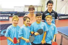  ?? FOTO: TTF ?? Die Mannschaft der Grundschul­e Tannheim I freut sich über den Sieg beim Kreisfinal­e von „Jugend trainiert für Olympia“.