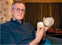  ?? DAVID WILLIAMS ?? Former Bluff oyster farmer Rodney Clark has been financiall­y ruined by the discovery of an oyster-killing parasite on Stewart Island.