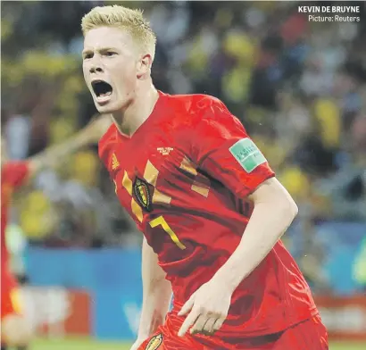  ?? Picture: Reuters ?? KEVIN DE BRUYNE