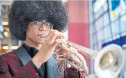  ?? EDUARDO LIMA/STARMETRO STAR METRO ?? Toronto musician William Franklyn Leathers, 17, is one of just three people in the world admitted to study trumpet at the prestigiou­s Julliard School for next year.