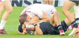  ?? Photo / Sky Sport ?? George Burgess made clear contact with Dallin Watene-Zelezniak’s eyes.