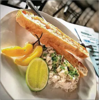  ?? PHOTOS LIZ BALMASEDA / THE PALM BEACH POST ?? A twist on the classic: Jewell’s “unsmoked fish dip.”