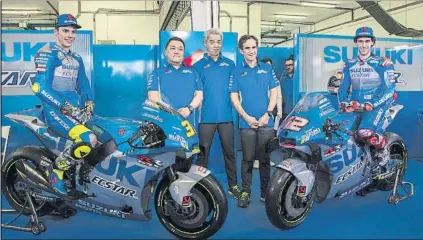  ?? FOTO: GETTY ?? Joan Mir (i) y Álex Rins (d), con la Suzuki GX-RR 2020 con la que ambos pilotos tienen objetivos ambiciosos