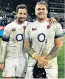  ??  ?? Man of the moment: Danny Cipriani (left), pictured with Harry Williams