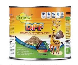  ??  ?? Help your child grow tall and strong with Biogrow DPF.