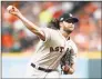  ?? Associated Press ?? Astros pitcher Gerrit Cole throws a pitch in Game 2 of the American League Division Series Saturday.