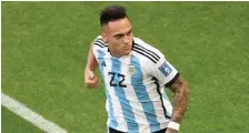  ?? ?? Lautaro Martinez, attaccante della nazionale argentina