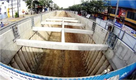  ?? PAUL JUN E. ROSAROSO ?? The underpass project on N. Bacalso Avenue in Barangay Mambaling, Cebu City is now 81 percent complete, says the Department of Public Works and Highways.