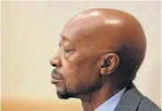  ?? Picture: ALON SKUY ?? FIRING LINE: Suspended commission­er Tom Moyane