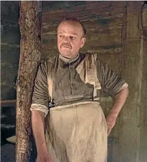  ??  ?? Toby Jones immersed himself in the role of C Company chef Mason.