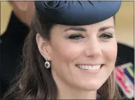  ?? Getty Images ?? Catherine, Duchess of Cambridge was hospitaliz­ed for severe morning sickness related to her pregnancy earlier this week.