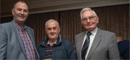 ??  ?? Representi­ng the Ballyduff GAA club were Liam Ross, Tom O’Sullivan and Teddy O’Sullivan at the Kerry GAA Convention in The Rose Hotel,Tralee on Monday