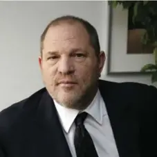  ?? JOHN CARUCCI/THE ASSOCIATED PRESS FILE PHOTO ?? A growing number of women have accused producer Harvey Weinstein of sexual harassment or sexual assault. It would help if media coverage didn’t allow Weinstein-types to follow old furrows in the dirt road, for instance, blaming “sex addiction,” Heather...