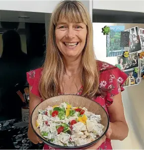  ??  ?? Summer Potato Salad is well-balanced, healthy, economical, tasty and quick and simple to make.