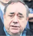  ??  ?? INQUIRY Alex Salmond