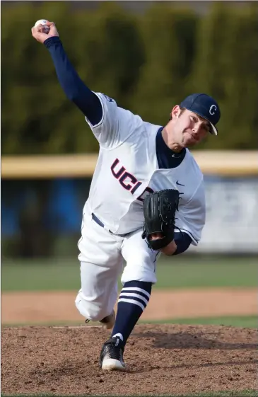  ?? Photo courtesy of UConn ?? UConn righty Sean Dandeneau, who is from North Smithfield and played at La Salle Academy, is expected to play a big role out of the bullpen in his junior campaign. Dandeneau had a 2.93 ERA in 15.1 innings in 2016.
