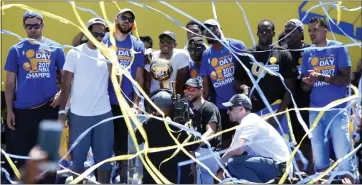  ?? KARL MONDON — STAFF ARCHIVES ?? Moves the Warriors have made so far this offseason could keep confetti raining down on the champs for years to come.