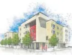  ?? Rendering provided by Brothers Developmen­t Inc. ?? The Paris Family Apartments will have 39 affordable two- and three-bedroom units and hopes to help families and veterans.