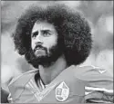  ?? MARCIO JOSE SANCHEZ/AP ?? Ex-49ers QB Colin Kaepernick will work out for teams this weekend in Atlanta.
