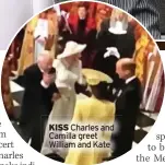  ?? ?? KISS Charles and Camilla greet William and Kate