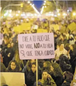  ?? Jordi Cotrina ?? Manifestac­ió del 8-M a Barcelona, l’any passat.