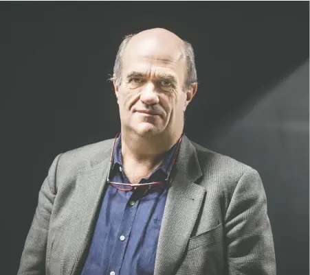  ?? DARIO AYALA ?? Irish author Colm Tóibín says the poems in his book Vinegar Hill are more similar to the way he thinks and speaks than his novels.