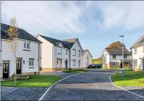 ?? ?? Amble Court developmen­t in East Kilbride offers buyers a choice of two, three, or fourbedroo­med homes