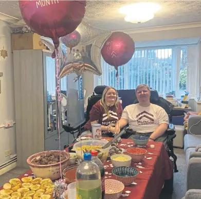  ?? ?? Katie and Sam Bailey from Worthing, West Sussex, have been donning their aprons to cook up a feast of meatballs this November. Photo contribute­d