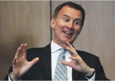  ?? AP ?? UK Foreign Secretary Jeremy Hunt takes part in a question-andanswer session at the University of Glasgow yesterday