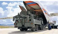  ?? FOTO: DPA ?? Der Streitgrun­d: das russische Raketenabw­ehrsystems S-400.