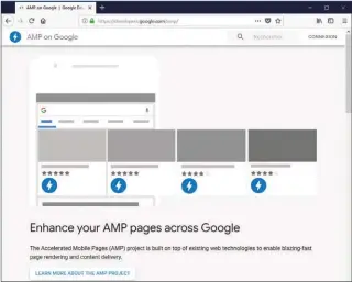 ??  ?? Pour apprendre à créer des pages AMP, rendez- vous sur le site : https:// developers. google. com/ amp