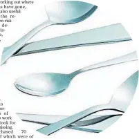  ??  ?? The teaspoons were distribute­d throughout the research institute and counts were then carried out weekly for two months to begin with.