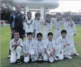  ?? Contribute­d ?? n
LORD-ING IT: Eastcote U10s retained the Sir Gubby Allen Trophy