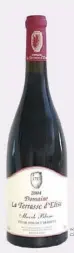  ??  ?? Domaine La Terrassse d’Élise, IGP pays de l’Hérault, Mas de Blanc 2004 : un vin joliment épicé à boire maintenant.