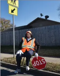  ??  ?? Ruby Oakley, 74, works as a crossing guard.