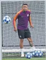  ??  ?? NET GAINS Gabriel Jesus in training yesterday