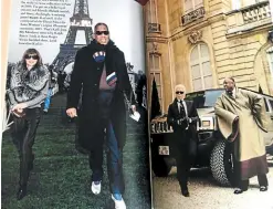  ??  ?? Ex-friends: Talley with Anna Wintour (left) and Karl Lagerfeld. Photos reprinted from “The Chiffon Trenches”