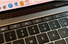  ??  ?? The Touch Bar is new to the entry-level 13-inch Macbook Pro, so now all of the Macbook Pro models have it.