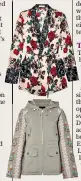  ??  ?? Silk kimono, £330, Equipment (net-a-porter.com);
embroidere­d parka, £325 (needleand thread.com)