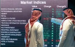  ?? — Bloomberg ?? Traded volume on the new Parallel Market on Sunday totalled 7.6 million shares worth 256 million riyals — a far cry from the 190 million shares trading on the main Saudi market.