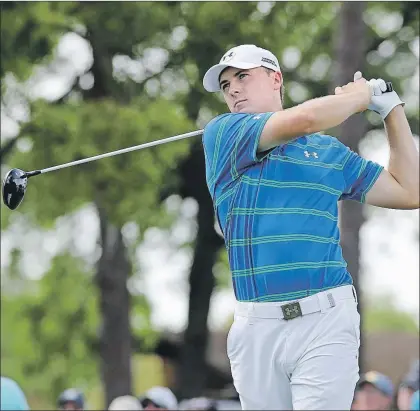  ?? ASSOCIATED PRESS PHOTO/DOUGLAS R. CLIFFORD ?? Jordan Spieth is shown teeing off during the second round of the Valspar Championsh­ip golf tournament Friday in Palm Harbor, Fla., last Friday. Spieth won the event, giving the PGA Tour 18 different winners in 18 competitio­ns this golf season.