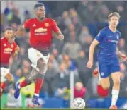  ?? GETTY ?? Pogba scored Manchester United’s second goal vs Chelsea.