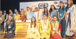  ?? DEEPAK GUPTA/HT PHOTO ?? Annual conference of the Jaipuria Model United Nations (JMUN) held at Seth MR Jaipuria School on Friday.