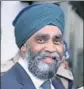  ??  ?? Canadian defence minister Harjit Singh Sajjan.