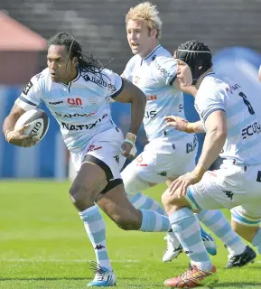  ?? Racing 92 centre Albert Vulivuli leads the charge. Photo: Zimbio ??